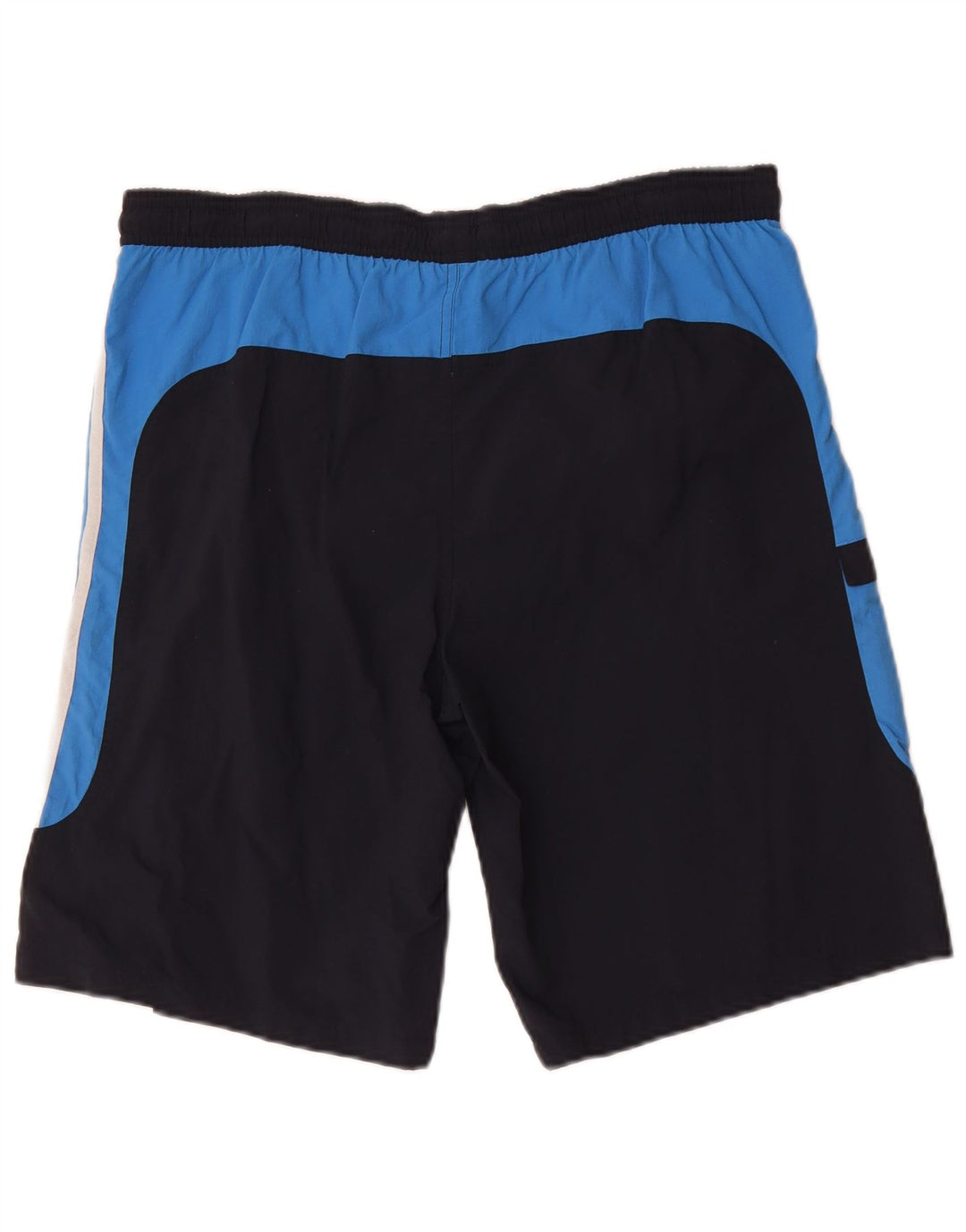 Shorts de natação masculinos Adidas Cargo grande poliéster colorblock azul marinho