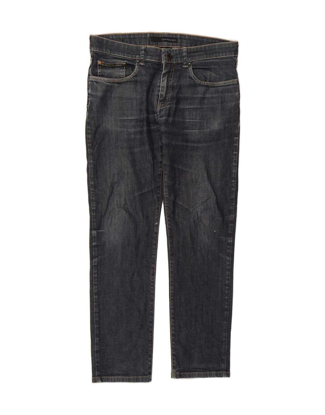 CALVIN KLEIN Womens Slim Jeans W33 L30 Blue Cotton Vintage Calvin Klein and Second-Hand Calvin Klein from Messina Hembry 