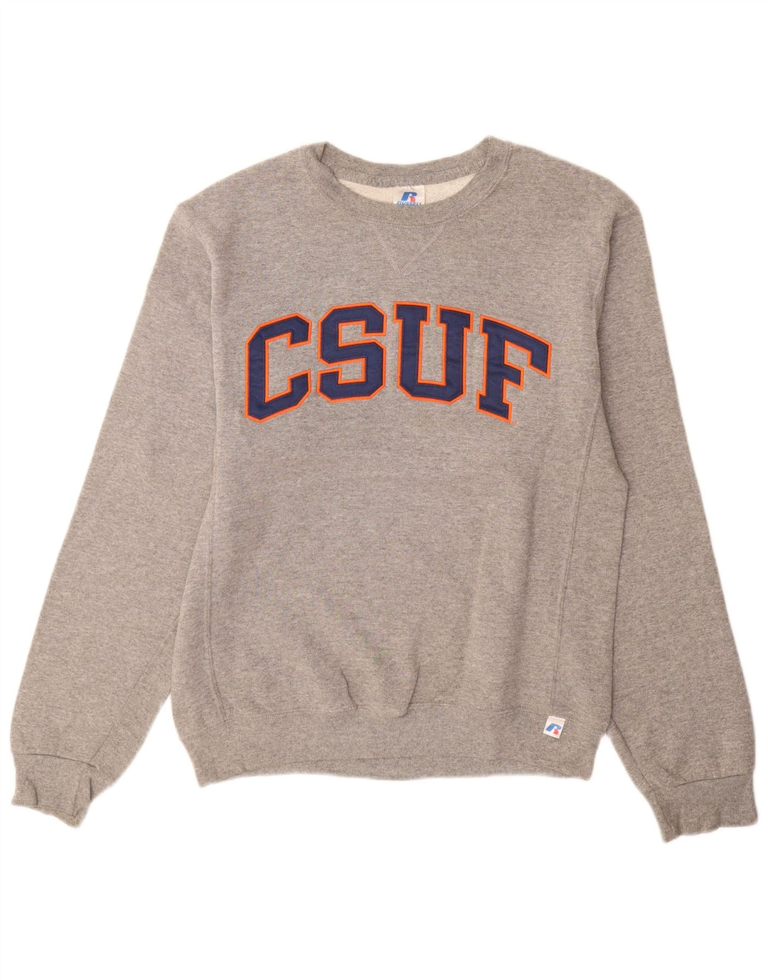 Suéter gráfico masculino RUSSELL ATLÉTICO pequeno cinza poliéster