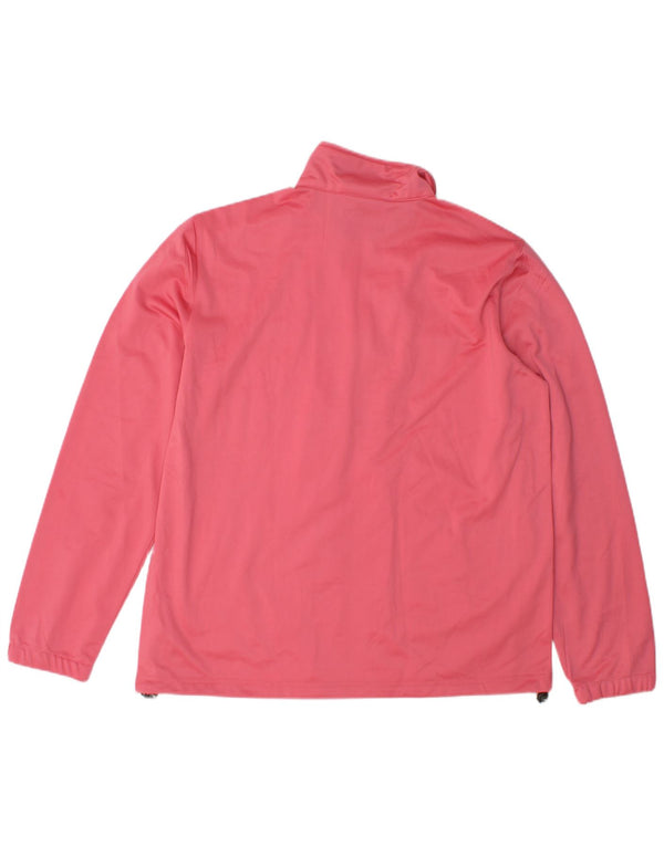 Diadora Womens Tracksuit Top Jacket UK 18 XL Rosa Poliéster