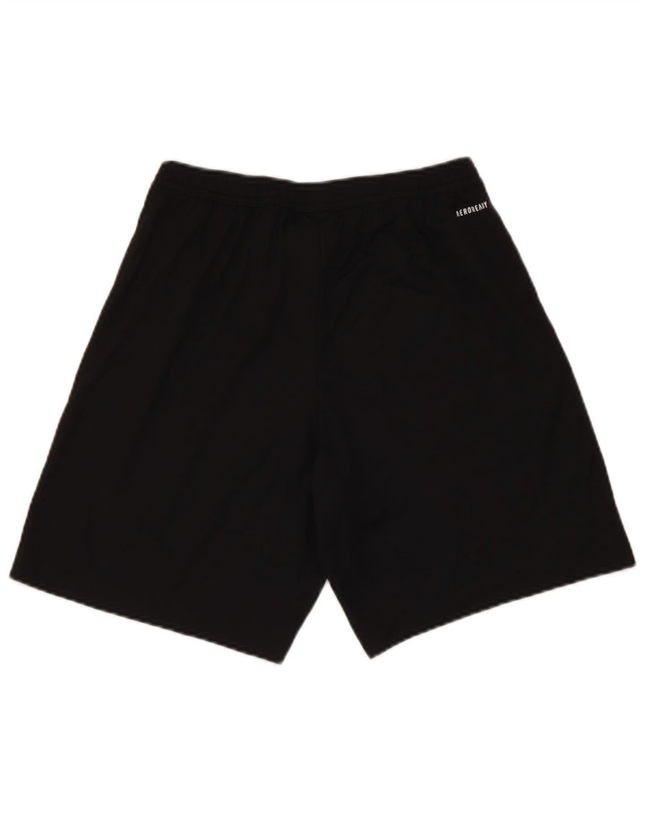 Adidas Mens Aeroready Graphic Sport Shorts Pequeno Poliéster Preto