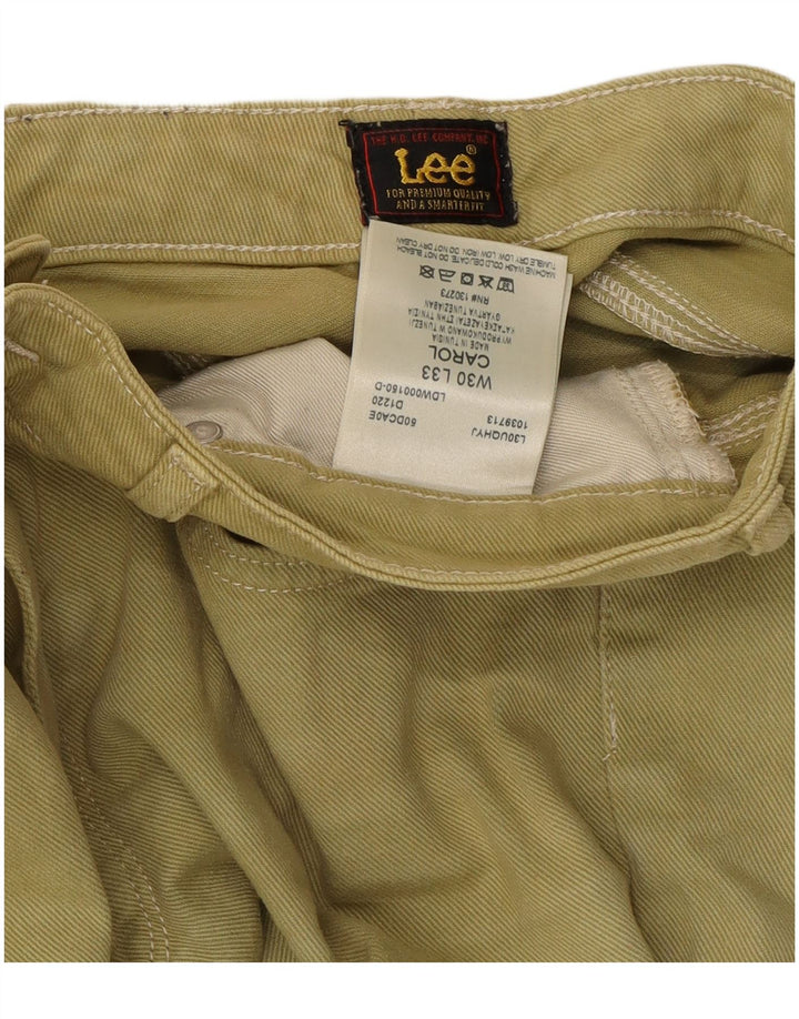 Lee Womens Carol Straight Jeans W30 L26 Algodão Verde