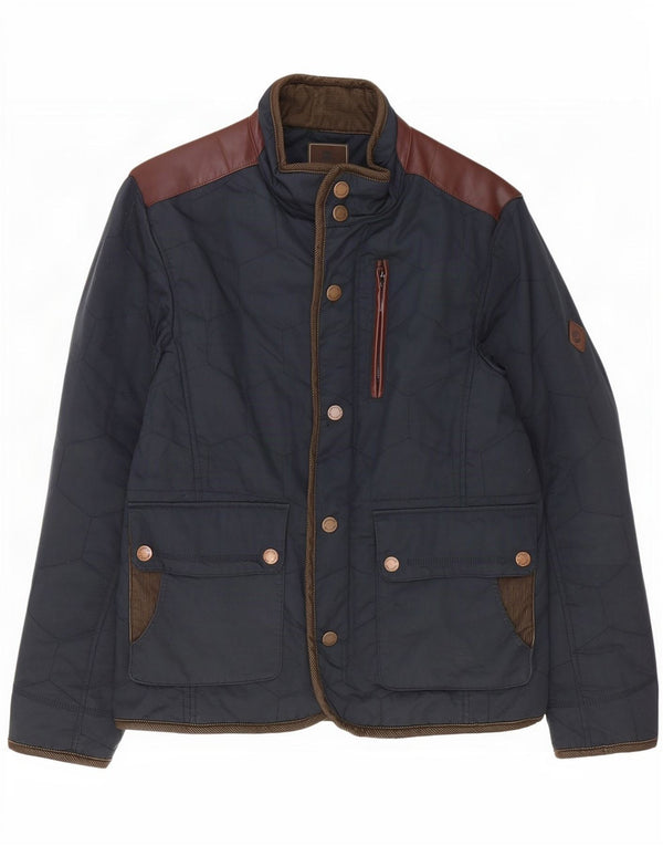 Jaqueta acolchoada masculina Timberland Earthkeepers Reino Unido 40 grande azul marinho