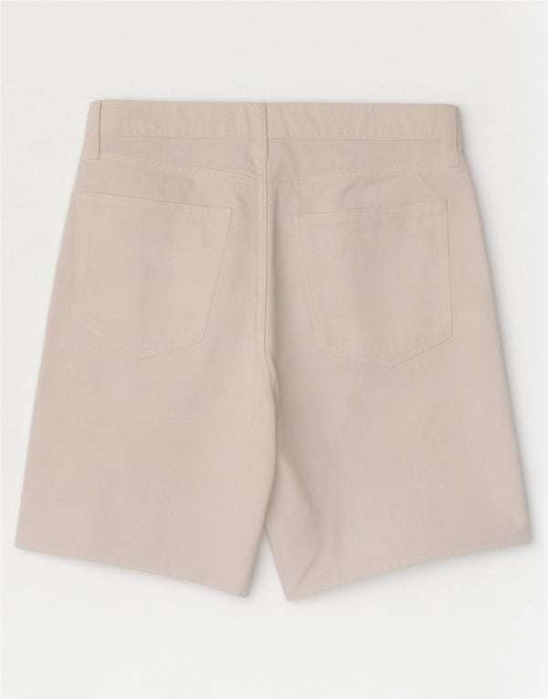 Bermuda jeans feminina Marks & Spencer Reino Unido 16 grande W34 algodão branco