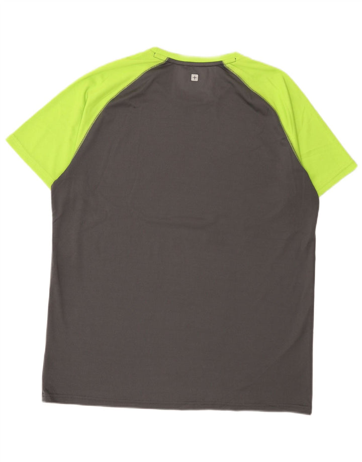 Camiseta masculina Mountain Warehouse Top XL cinza Colourblock poliéster