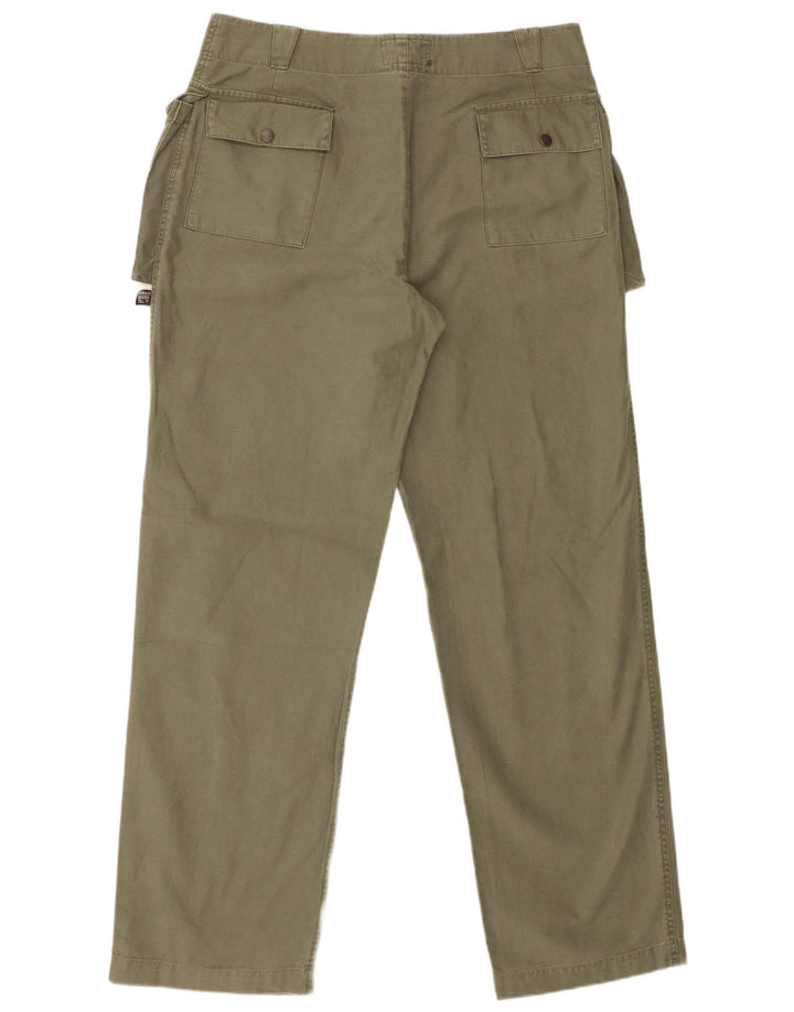 Calça cargo reta masculina Brogden W33 L33 algodão verde
