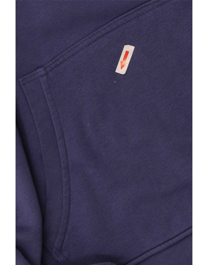 Kappa Mens Graphic Regular Fit moletom com capuz pequeno azul algodão
