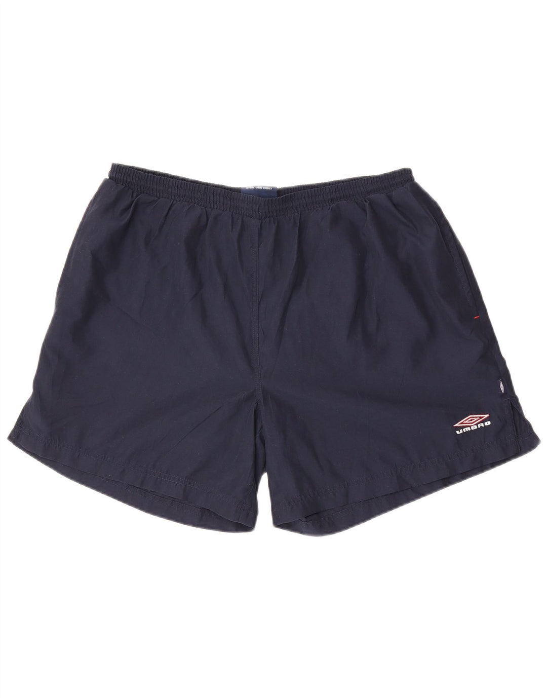 Shorts de banho masculino Umbro grande poliéster azul marinho