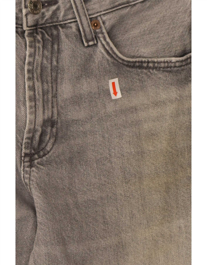 Calça jeans feminina Zara Bootcut EU 36 XS W26 L33 cinza algodão