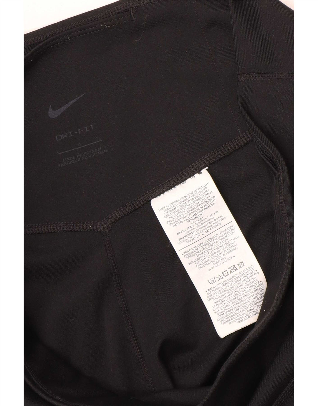 Leggings Nike Dri Fit Feminina UK 16 Grande Poliéster Preto