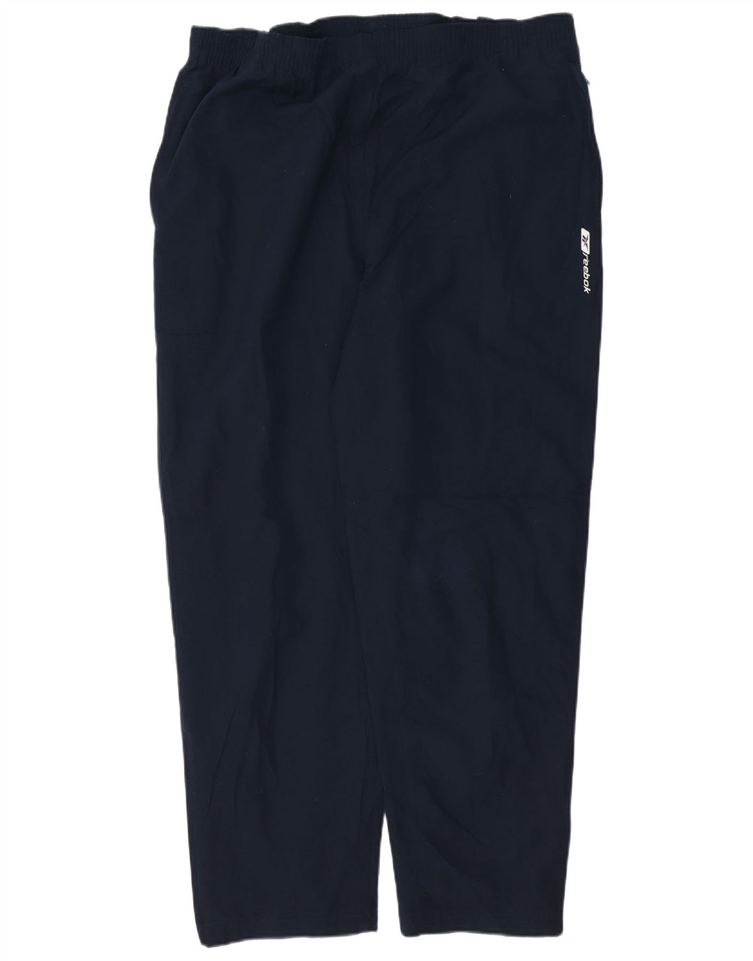 Calça de treino masculina Reebok grande poliéster azul marinho