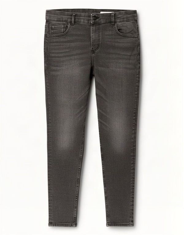 Marks & Spencer Feminino The Ivy Skinny Jeans Reino Unido 14 Grande W30 L27 Algodão Cinza
