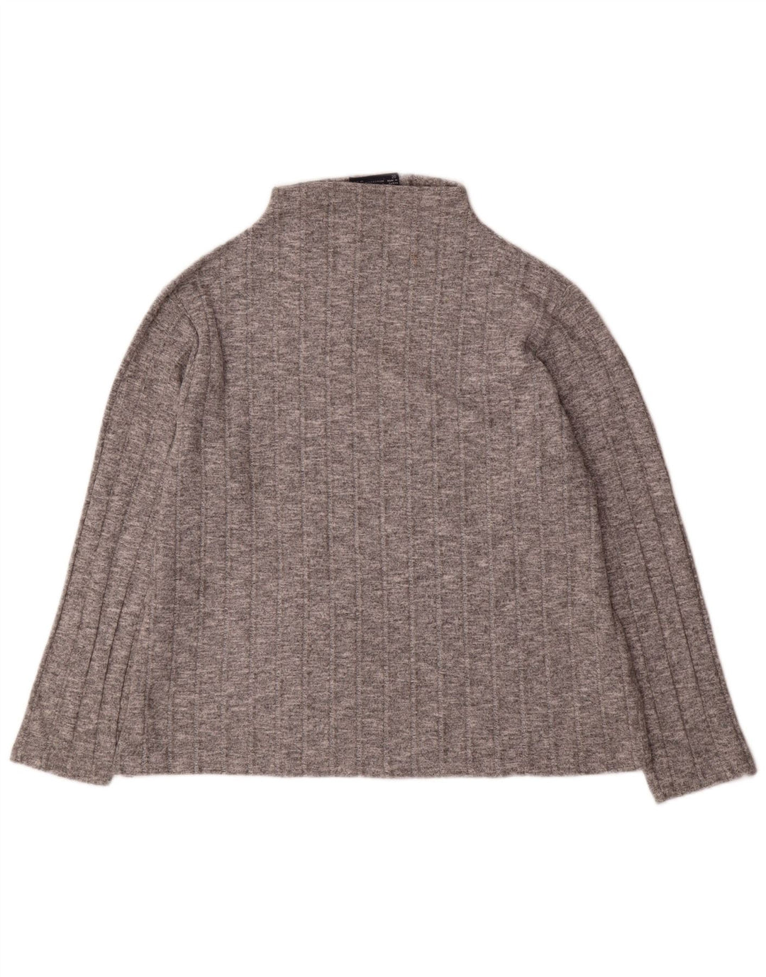 Top feminino Marks & Spencer manga comprida UK 20 2XL cinza viscose