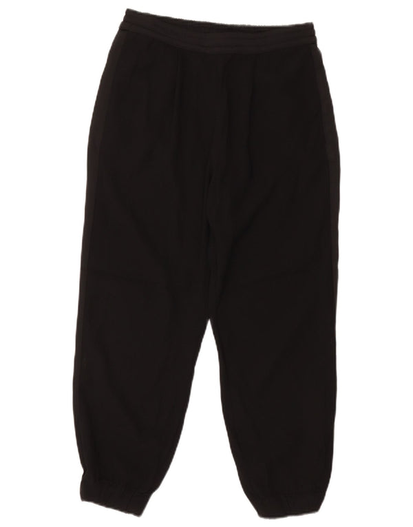 Calça de treino feminina Topshop Joggers UK 8 poliéster preto pequeno