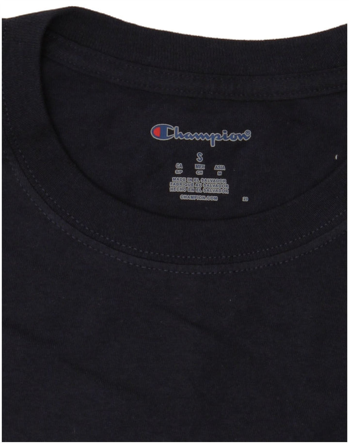 Camiseta gráfica masculina CHAMPION pequena azul marinho