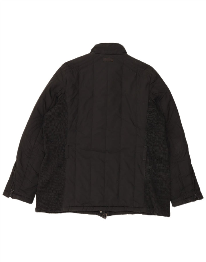 Jaqueta acolchoada masculina Marlboro Classics UK 40 grande preta