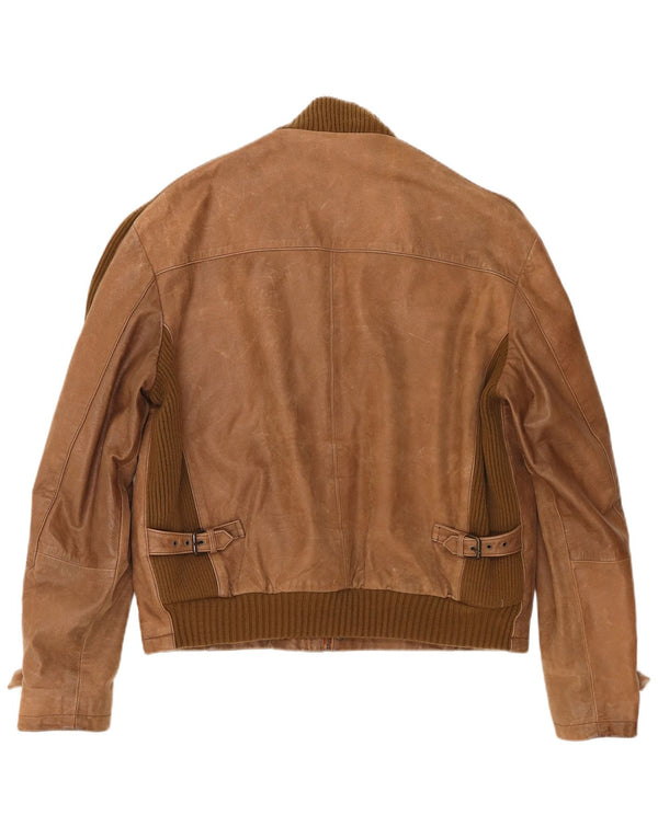 Jaqueta de couro masculina Conbipel IT 56 2XL marrom