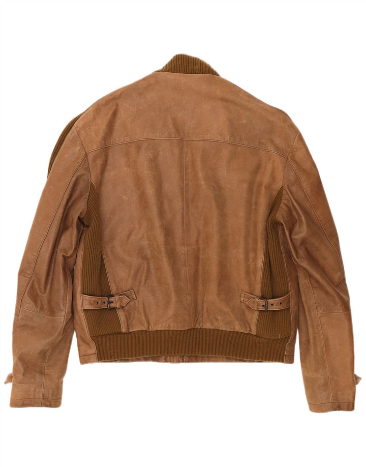 Jaqueta de couro masculina Conbipel IT 56 2XL marrom