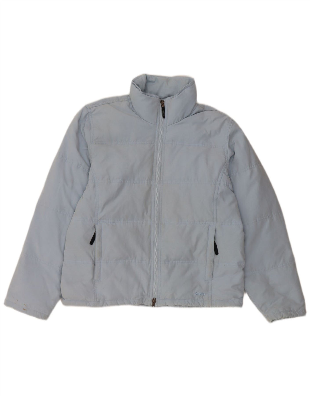 Jaqueta acolchoada feminina Musto Reino Unido 14 grande nylon azul