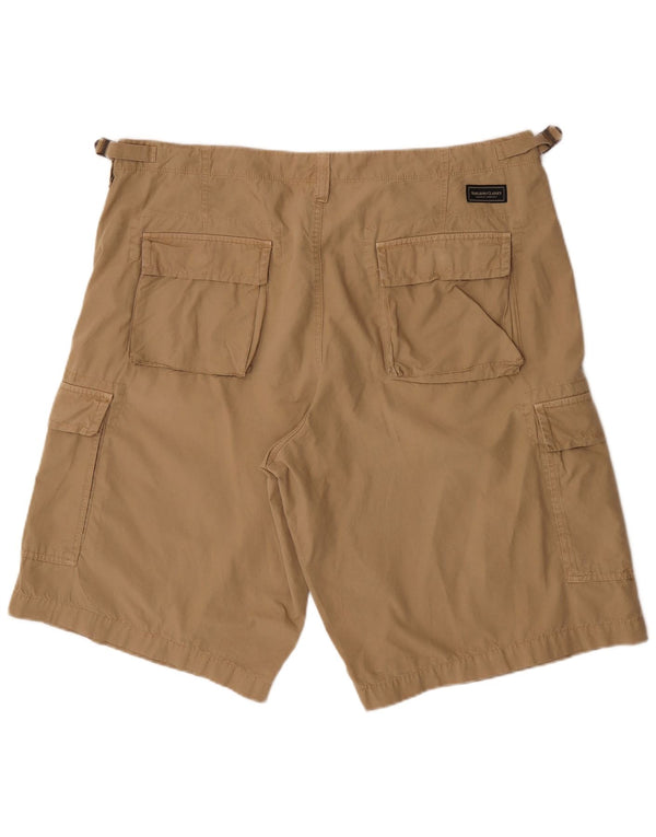 Shorts cargo masculino Marlboro Classics W42 2XL algodão bege
