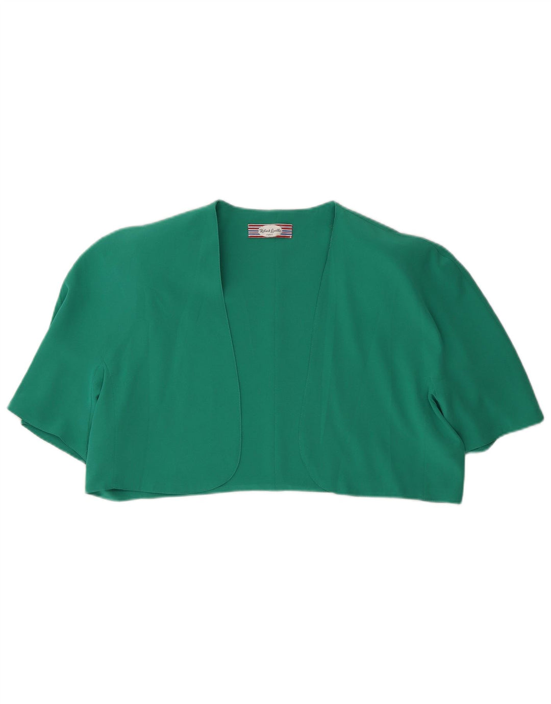 Bolero feminino vintage UK 16 grande verde