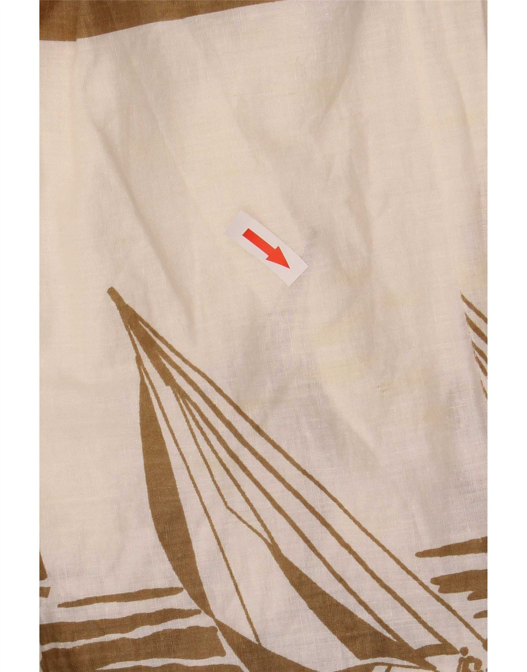 Saia midi feminina Marc Aurel com estampa transparente W30 listrada marrom médio