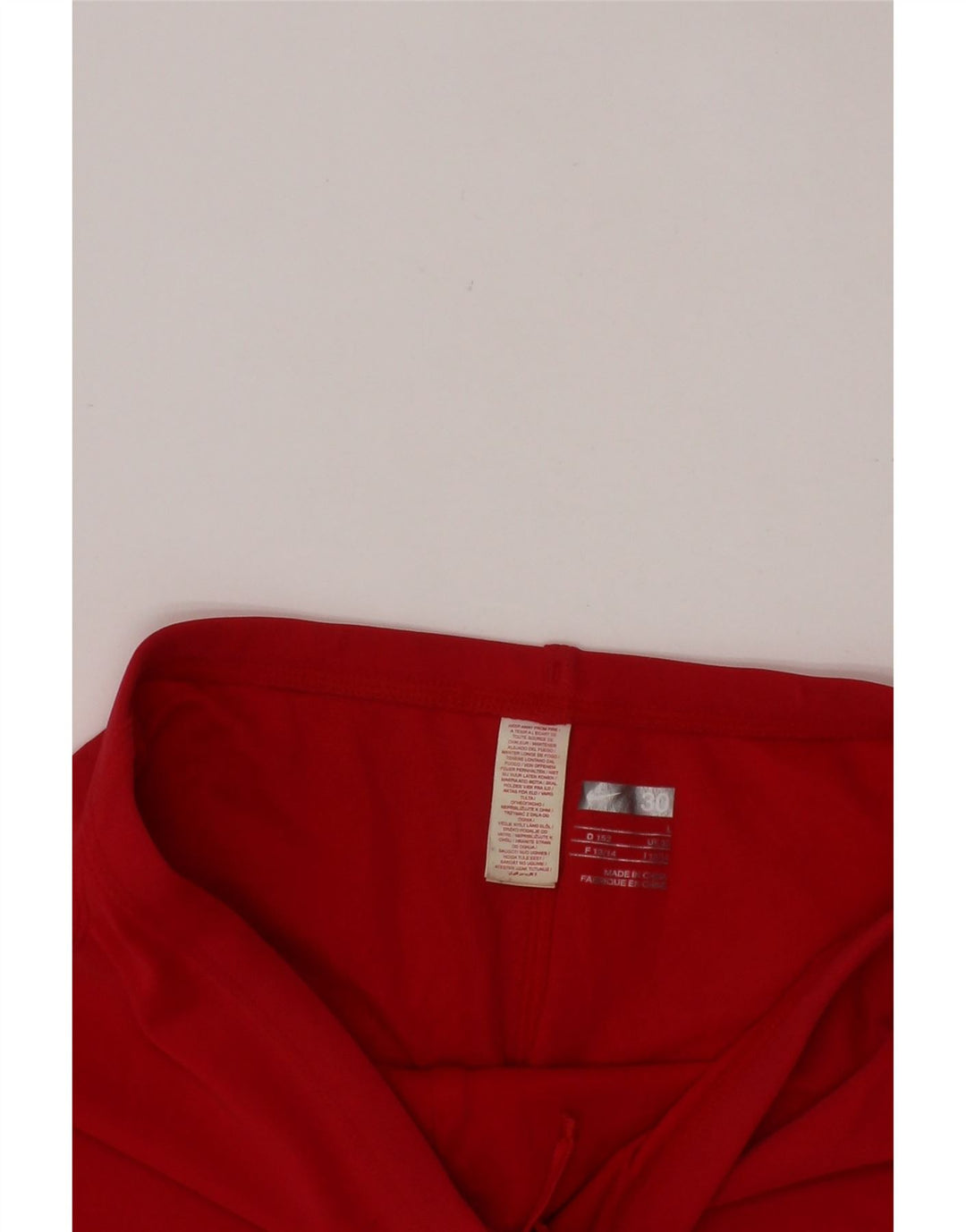 Shorts esportivos femininos NIKE 12-13 anos grandes de nylon vermelho