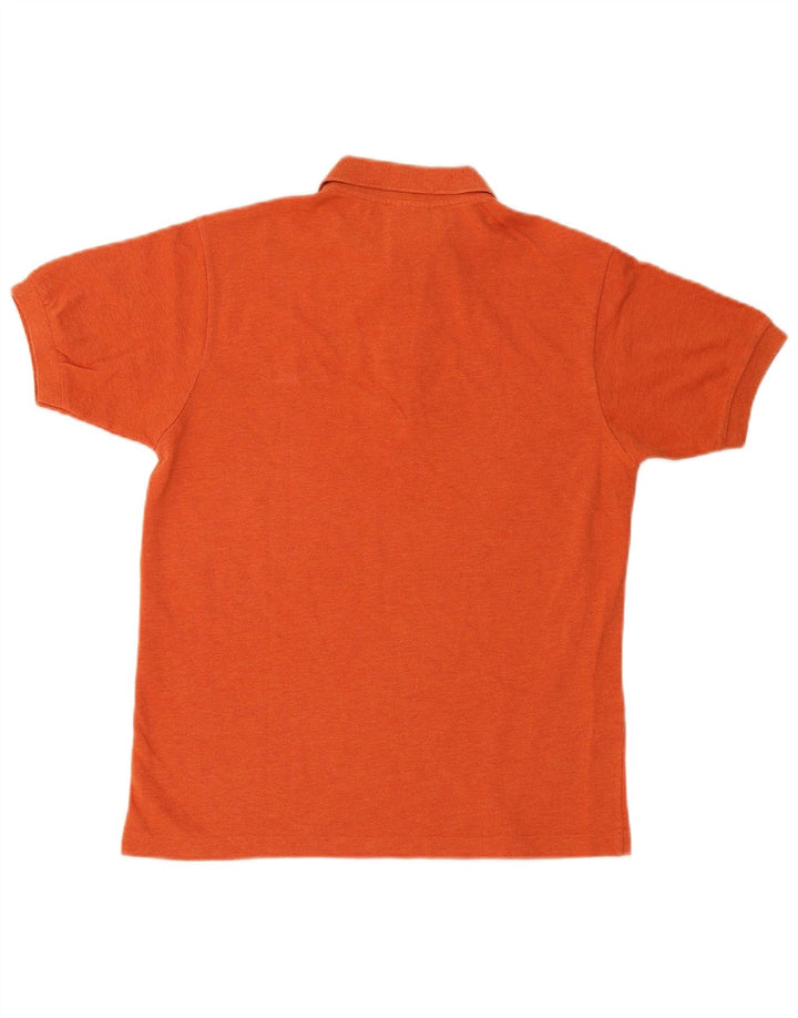 Camisa polo masculina Lacoste tamanho 3 pequeno algodão laranja
