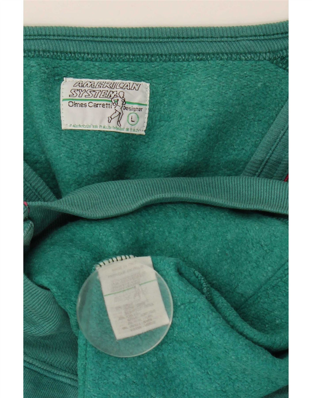 Algodão verde do revestimento superior do fato de treino dos homens do sistema americano grande