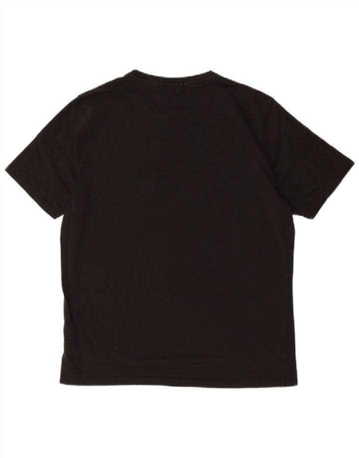 Liu Jo Camiseta masculina grande de algodão preto