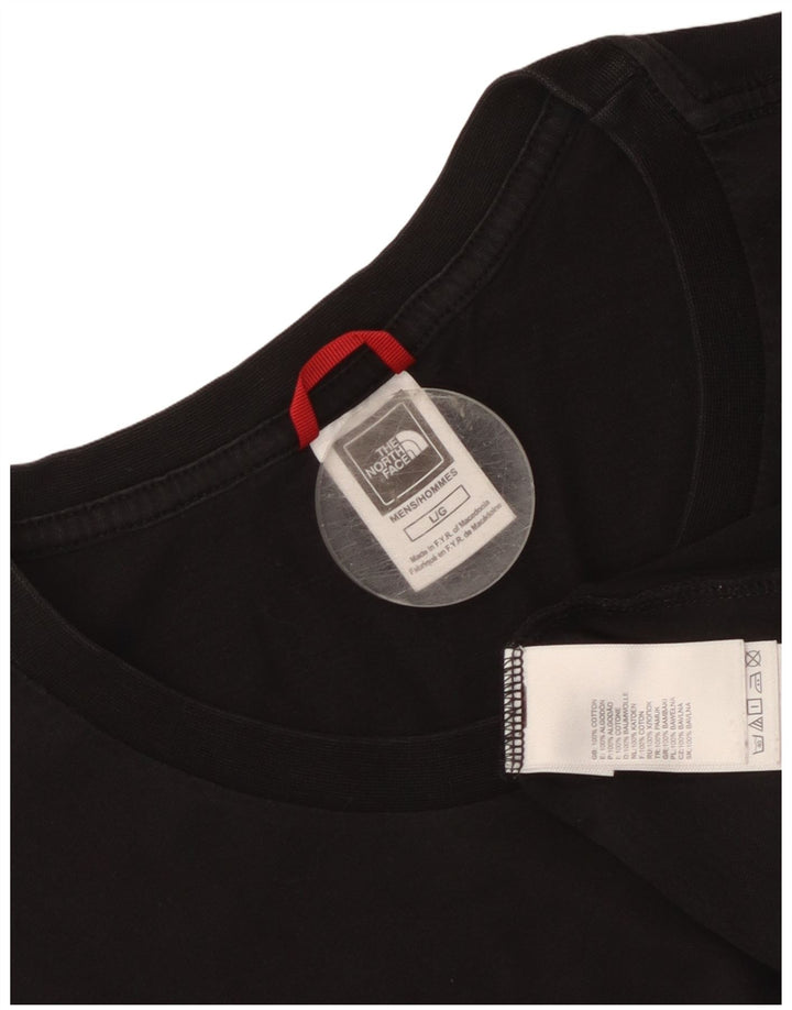 Camiseta gráfica masculina The North Face grande algodão preto
