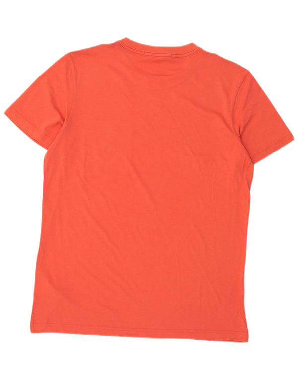 Calvin Klein Jeans Camiseta masculina gráfica Top XL Laranja Colorblock Algodão