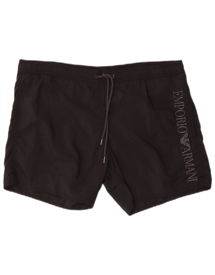 Shorts de natação masculino Emporio Armani EU 48 médio preto poliamida