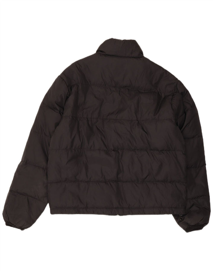 Jaqueta acolchoada masculina vintage UK 40 grande poliamida preta