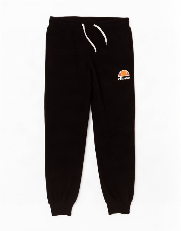 Calça de treino feminina Ellesse Joggers UK 10 pequeno algodão preto