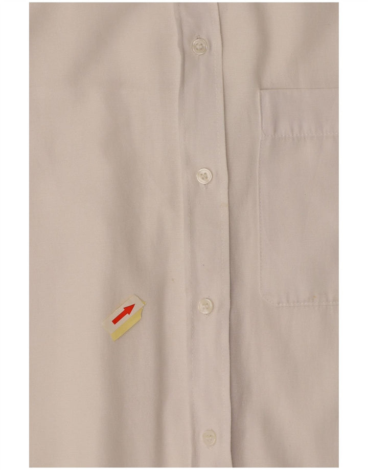 Camisa oversized feminina ZARA UK 10 pequeno algodão branco
