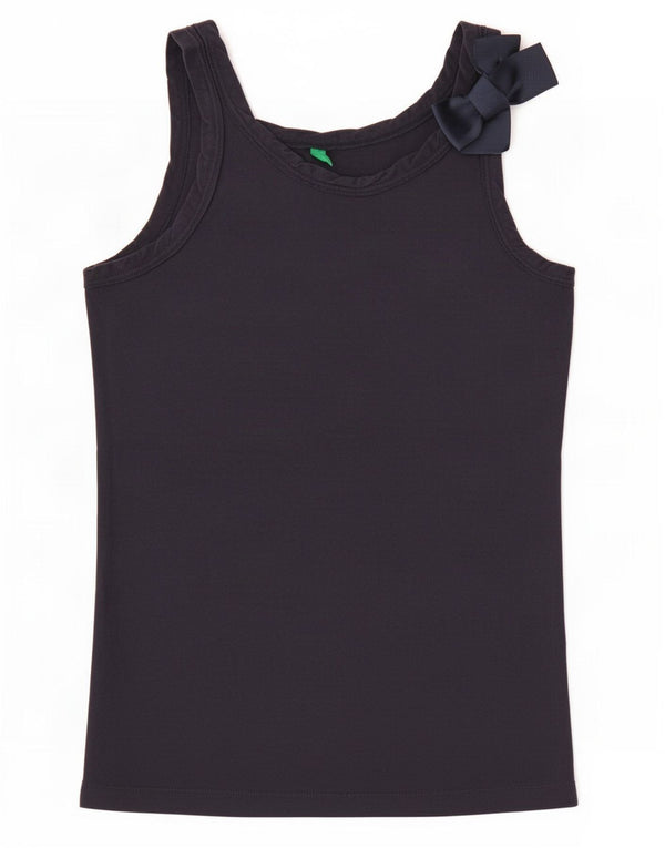 Top Colete Benetton Menina 10-11 Anos XL Azul Marinho Algodão