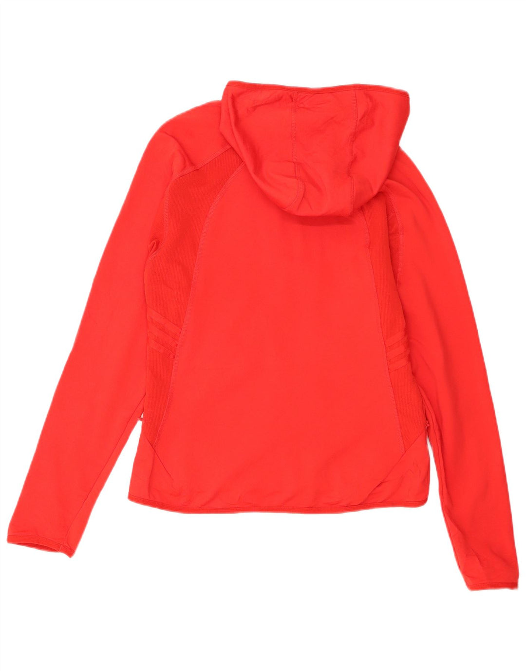 Suéter adidas feminino com capuz e zíper Reino Unido 14 grande poliéster vermelho