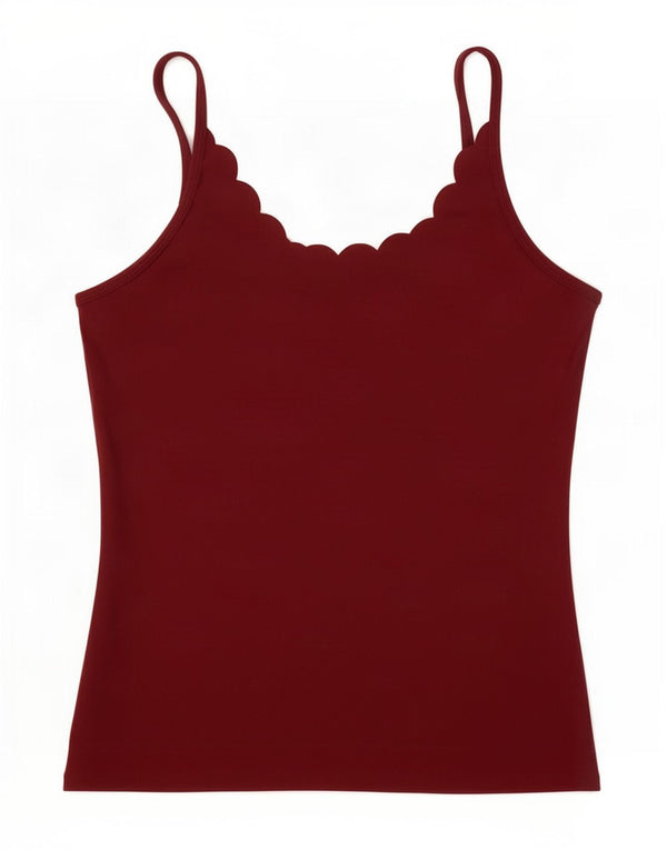 Ellesse Womens Cami Top UK 12 Médio Marrom Poliamida