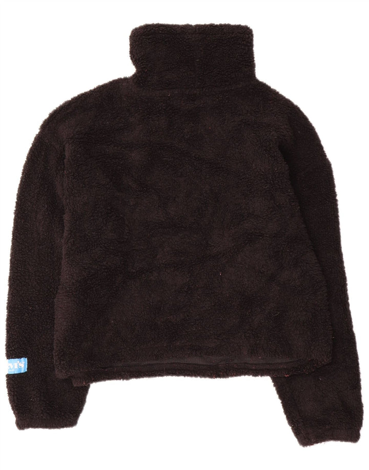 Suéter de lã oversized feminino Levi's UK 6 XS preto poliéster