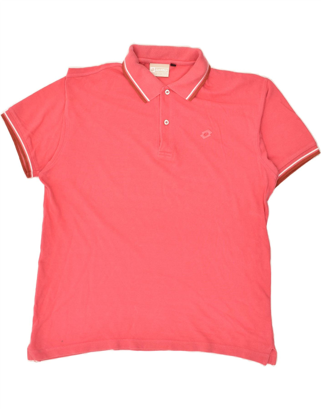 LOTTO Mens Polo Shirt XL Pink Cotton | Vintage Lotto | Thrift | Second-Hand Lotto | Used Clothing | Messina Hembry 