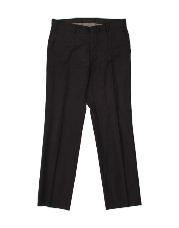 Terno masculino CHROM com 2 botões e 2 peças Reino Unido 38 médio W32 L30 preto