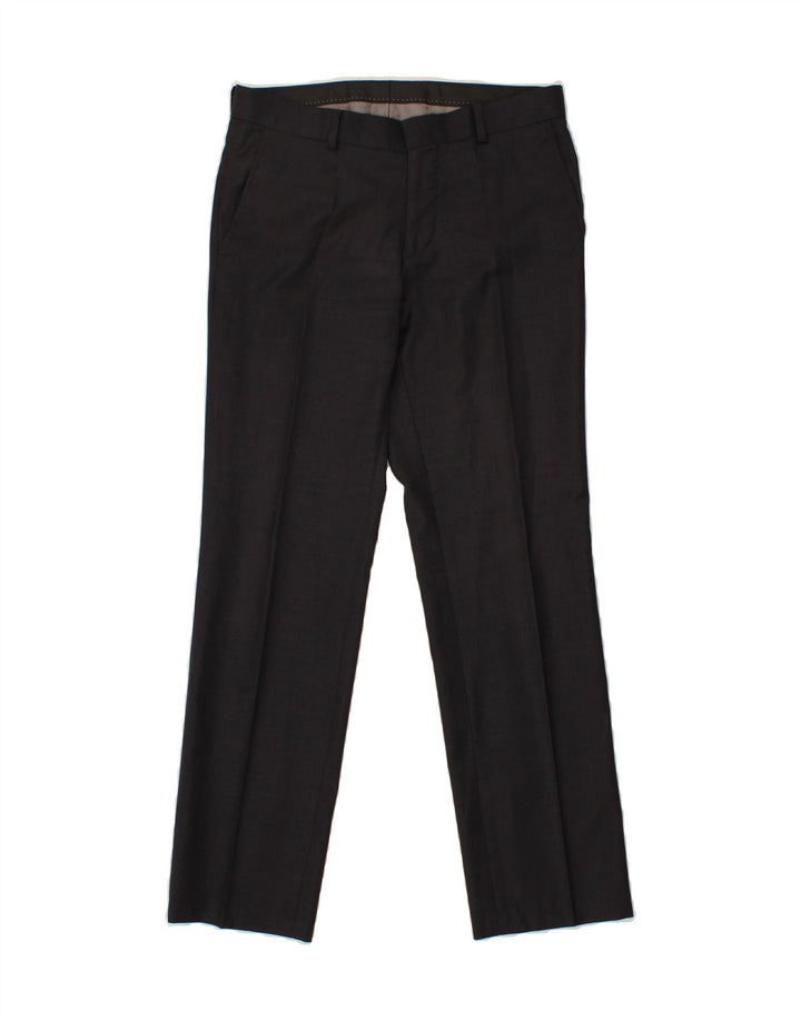 Terno masculino CHROM com 2 botões e 2 peças Reino Unido 38 médio W32 L30 preto
