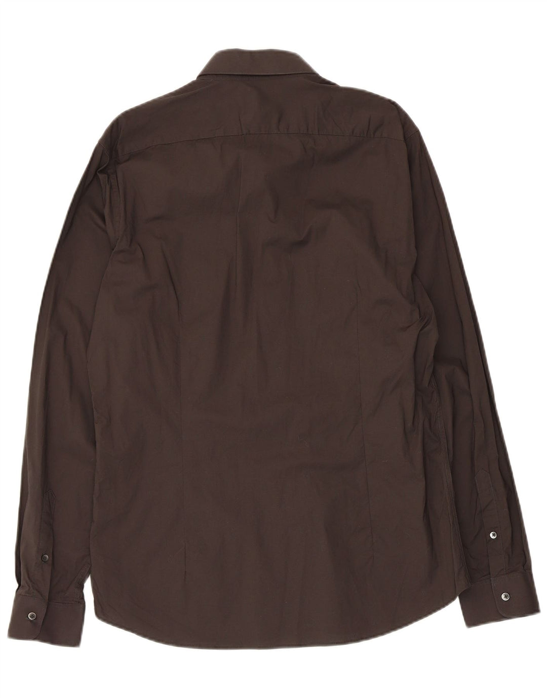 Camisa masculina Reiss Slim Fit grande algodão preto