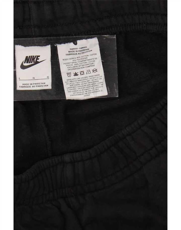 Calça esportiva feminina Nike Graphic Joggers UK 16 grande algodão preto