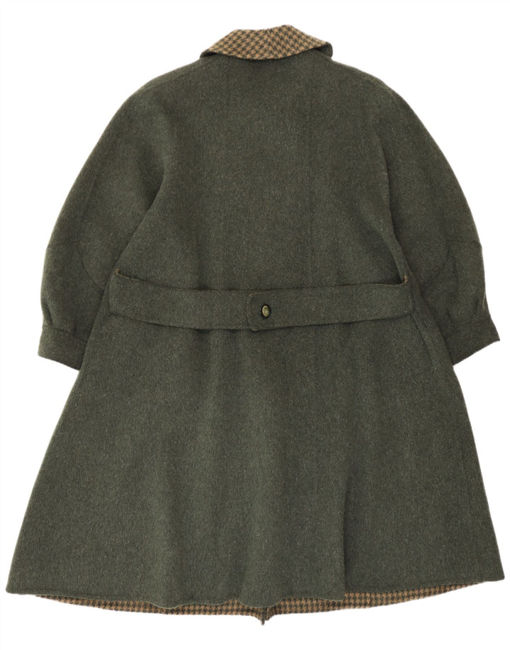 Sobretudo feminino vintage IT 44 verde médio