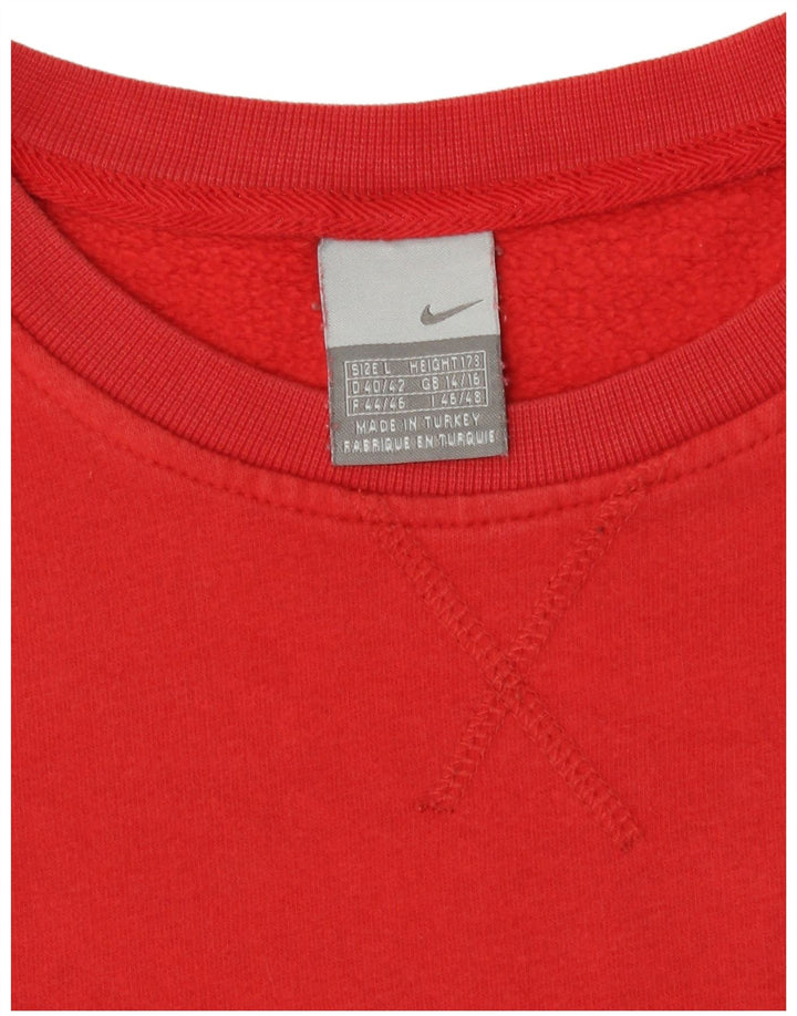 Moletom Nike Feminino Jumper UK 14/16 Grande Vermelho