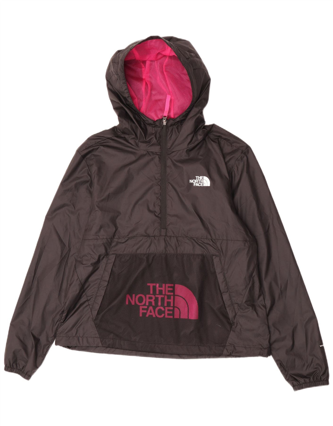 Jaqueta de chuva feminina com capuz The North Face UK 16 grande preta