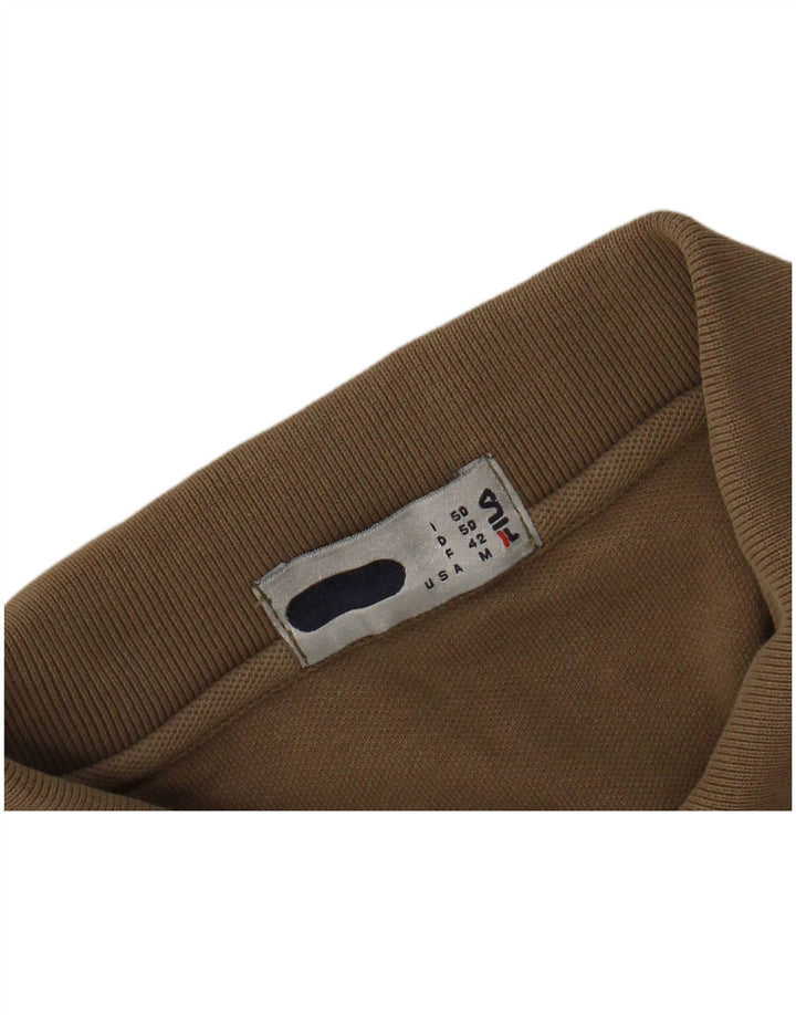 Camisa polo masculina FILA marrom médio