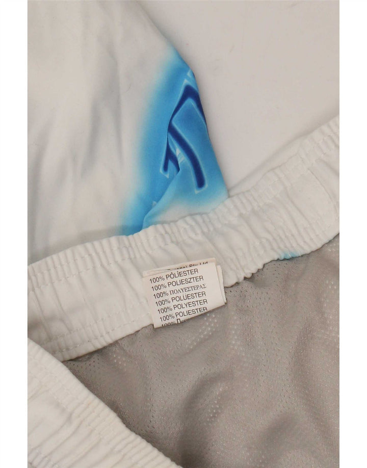 Shorts de natação masculino Billabong gráfico 2XL poliéster branco